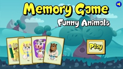 بازی کارت حافظه و حیوانات
